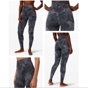 Lululemon Align Super High-Rise Pant 28” - Diamond Dye Pitch Grey - 4 - EUC